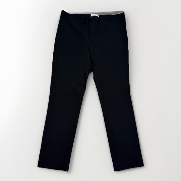 The Reset R Label Trouser Pants Women's Size Medium M Cropped Stretch Black - Picture 1 of 8